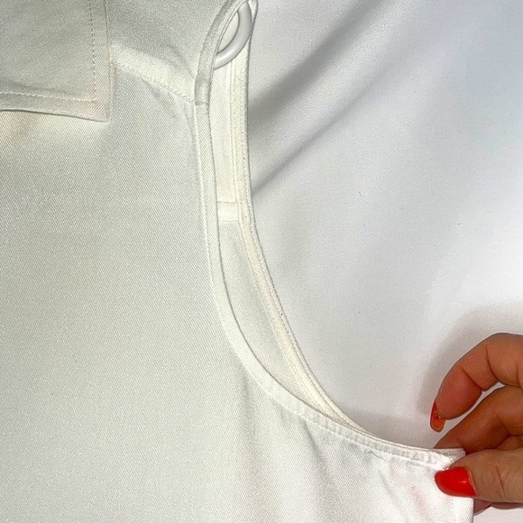 Fever sleeveless collared button down high/low tunic Sz XL - Picture 7 of 12